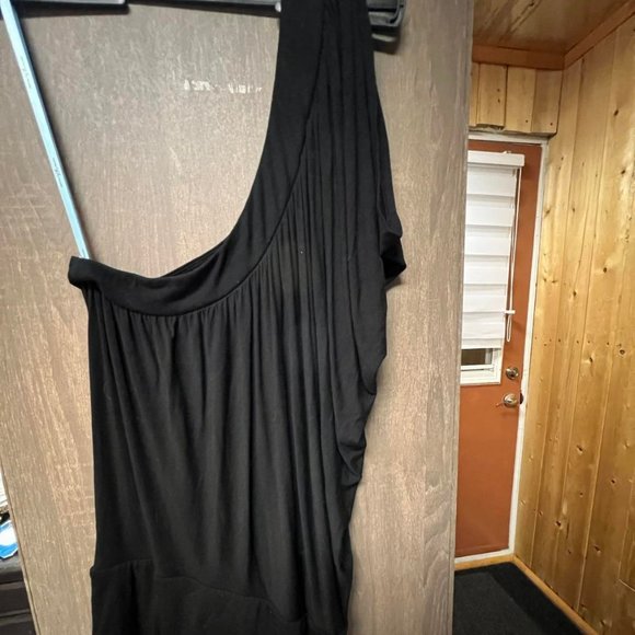 Black Marciano One Shoulder Top S - Picture 1 of 3